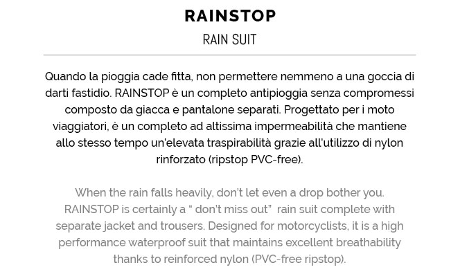 HEVIK RAINSTOP MOTORCYCLE RAIN SUIT