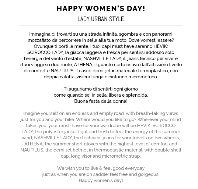 HEVIK HAPPY WOMEN'S DAY!